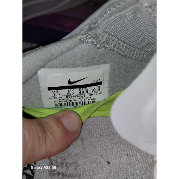 Nike STEFAN JANOSKI HYPERFEEL  Grey Black Men's 7.5 Skateboarding Shoes - Picture 12 of 12